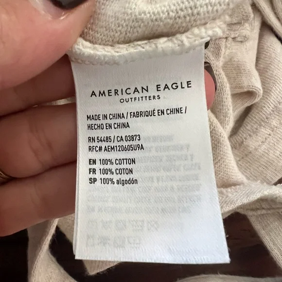 American Eagle Outfitters 100% Cotton Neutral Jumpsuit - Size Small - Picture 7 of 7